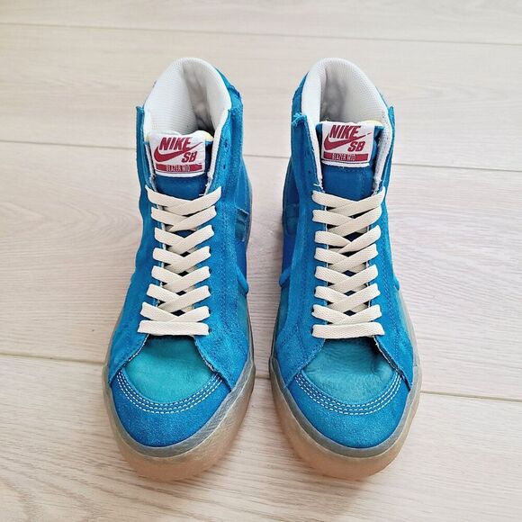 Nike SB Blazer‎ Mid Mens 6 Womens 7.5 Blue Teal Gum Lace-Up Sneakers main image 7